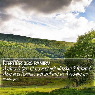 ਹਿਜ਼ਕੀਏਲ 25:5 PANIRV Bible Verse Image