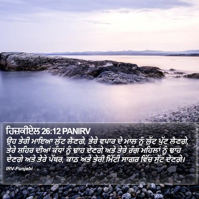 ਹਿਜ਼ਕੀਏਲ 26:12 PANIRV Bible Verse Image