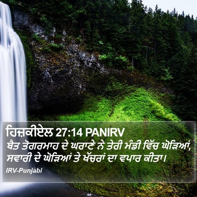 ਹਿਜ਼ਕੀਏਲ 27:14 PANIRV Bible Verse Image
