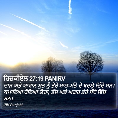 ਹਿਜ਼ਕੀਏਲ 27:19 PANIRV Bible Verse Image