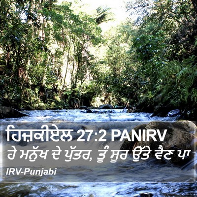ਹਿਜ਼ਕੀਏਲ 27:2 PANIRV Bible Verse Image
