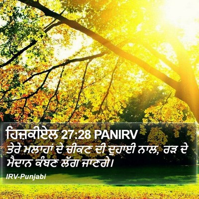 ਹਿਜ਼ਕੀਏਲ 27:28 PANIRV Bible Verse Image
