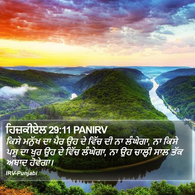 ਹਿਜ਼ਕੀਏਲ 29:11 PANIRV Bible Verse Image