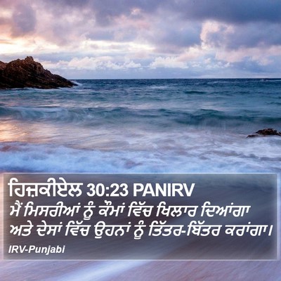ਹਿਜ਼ਕੀਏਲ 30:23 PANIRV Bible Verse Image