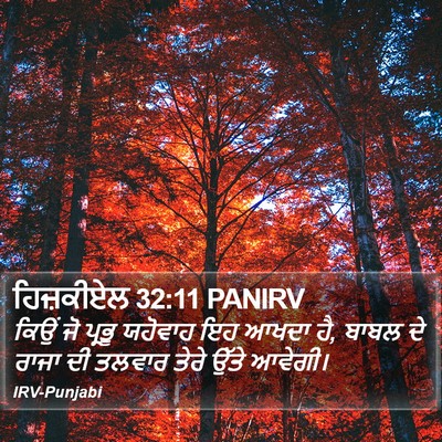 ਹਿਜ਼ਕੀਏਲ 32:11 PANIRV Bible Verse Image