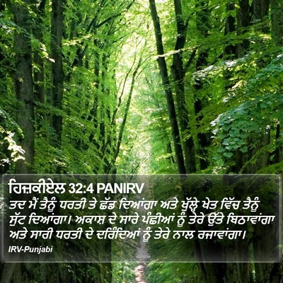 ਹਿਜ਼ਕੀਏਲ 32:4 PANIRV Bible Verse Image