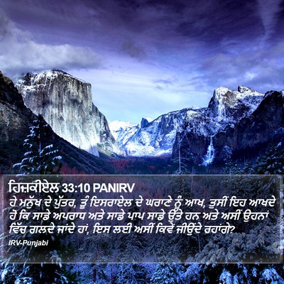 ਹਿਜ਼ਕੀਏਲ 33:10 PANIRV Bible Verse Image