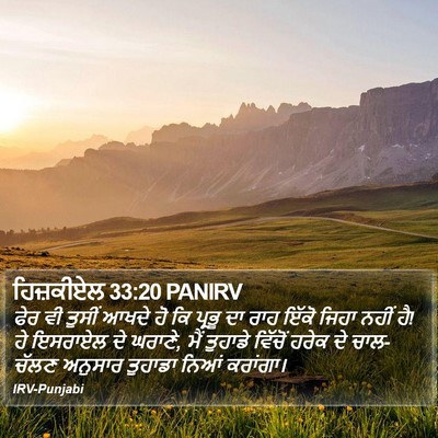 ਹਿਜ਼ਕੀਏਲ 33:20 PANIRV Bible Verse Image