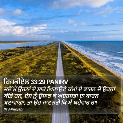 ਹਿਜ਼ਕੀਏਲ 33:29 PANIRV Bible Verse Image