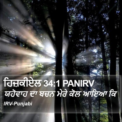 ਹਿਜ਼ਕੀਏਲ 34:1 PANIRV Bible Verse Image