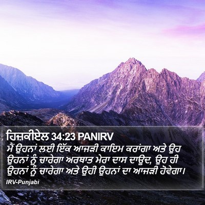 ਹਿਜ਼ਕੀਏਲ 34:23 PANIRV Bible Verse Image