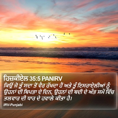ਹਿਜ਼ਕੀਏਲ 35:5 PANIRV Bible Verse Image