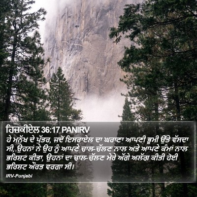 ਹਿਜ਼ਕੀਏਲ 36:17 PANIRV Bible Verse Image
