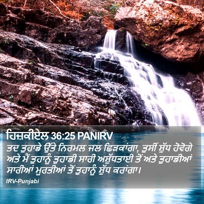 ਹਿਜ਼ਕੀਏਲ 36:25 PANIRV Bible Verse Image