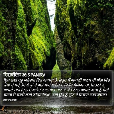 ਹਿਜ਼ਕੀਏਲ 36:5 PANIRV Bible Verse Image