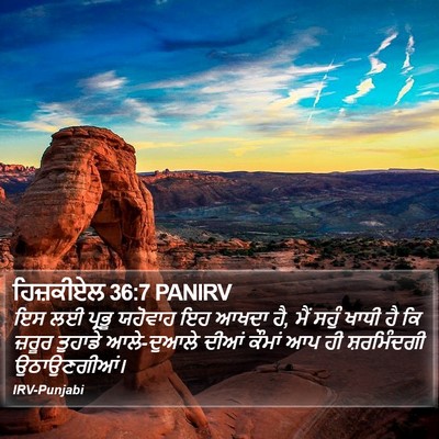 ਹਿਜ਼ਕੀਏਲ 36:7 PANIRV Bible Verse Image