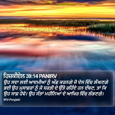 ਹਿਜ਼ਕੀਏਲ 39:14 PANIRV Bible Verse Image