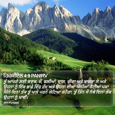 ਹਿਜ਼ਕੀਏਲ 4:9 PANIRV Bible Verse Image