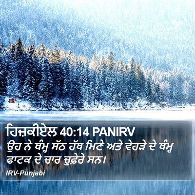 ਹਿਜ਼ਕੀਏਲ 40:14 PANIRV Bible Verse Image