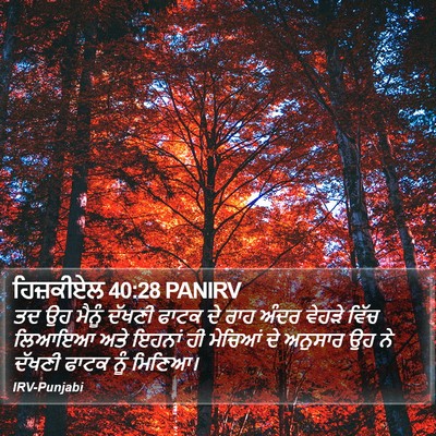 ਹਿਜ਼ਕੀਏਲ 40:28 PANIRV Bible Verse Image