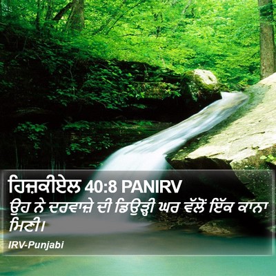 ਹਿਜ਼ਕੀਏਲ 40:8 PANIRV Bible Verse Image