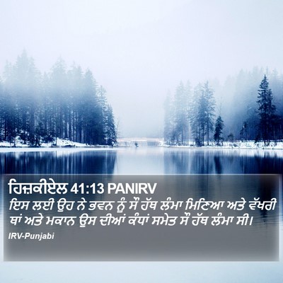 ਹਿਜ਼ਕੀਏਲ 41:13 PANIRV Bible Verse Image