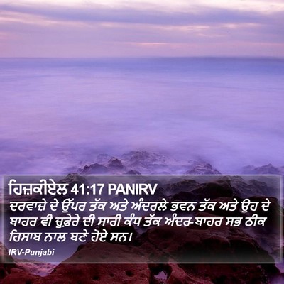 ਹਿਜ਼ਕੀਏਲ 41:17 PANIRV Bible Verse Image