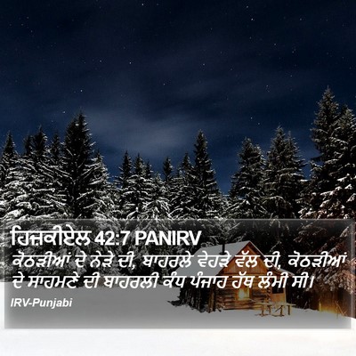 ਹਿਜ਼ਕੀਏਲ 42:7 PANIRV Bible Verse Image