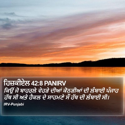 ਹਿਜ਼ਕੀਏਲ 42:8 PANIRV Bible Verse Image