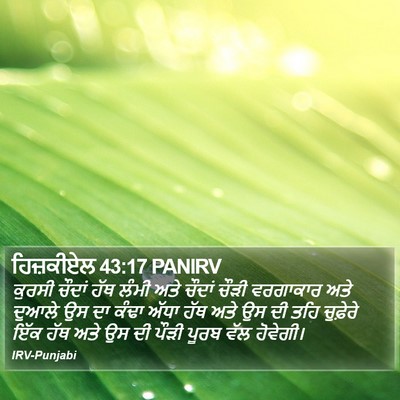 ਹਿਜ਼ਕੀਏਲ 43:17 PANIRV Bible Verse Image
