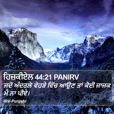 ਹਿਜ਼ਕੀਏਲ 44:21 PANIRV Bible Verse Image