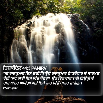 ਹਿਜ਼ਕੀਏਲ 44:3 PANIRV Bible Verse Image