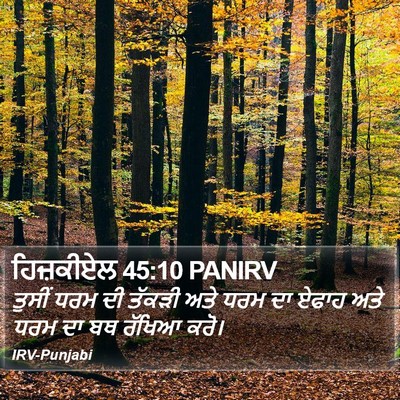 ਹਿਜ਼ਕੀਏਲ 45:10 PANIRV Bible Verse Image