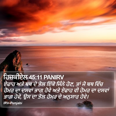 ਹਿਜ਼ਕੀਏਲ 45:11 PANIRV Bible Verse Image