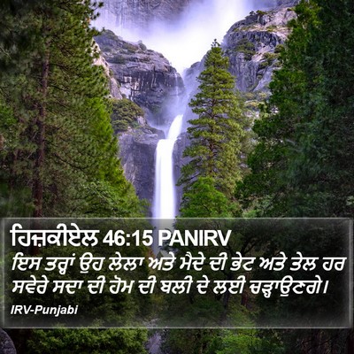 ਹਿਜ਼ਕੀਏਲ 46:15 PANIRV Bible Verse Image