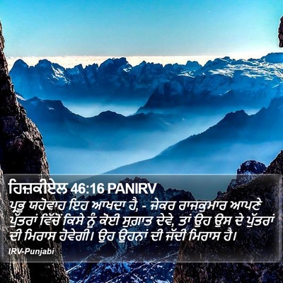 ਹਿਜ਼ਕੀਏਲ 46:16 PANIRV Bible Verse Image