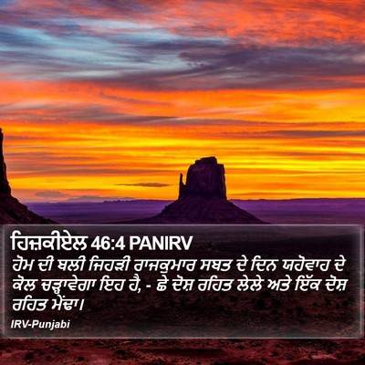 ਹਿਜ਼ਕੀਏਲ 46:4 PANIRV Bible Verse Image