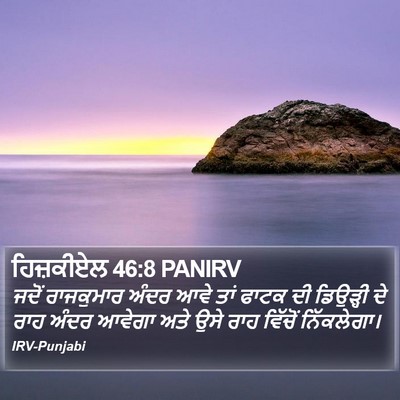 ਹਿਜ਼ਕੀਏਲ 46:8 PANIRV Bible Verse Image
