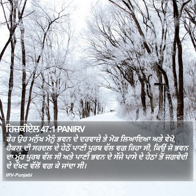 ਹਿਜ਼ਕੀਏਲ 47:1 PANIRV Bible Verse Image