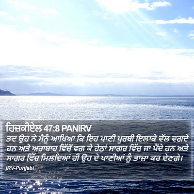 ਹਿਜ਼ਕੀਏਲ 47:8 PANIRV Bible Verse Image