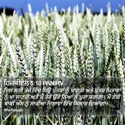 ਹਿਜ਼ਕੀਏਲ 5:10 PANIRV Bible Verse Image