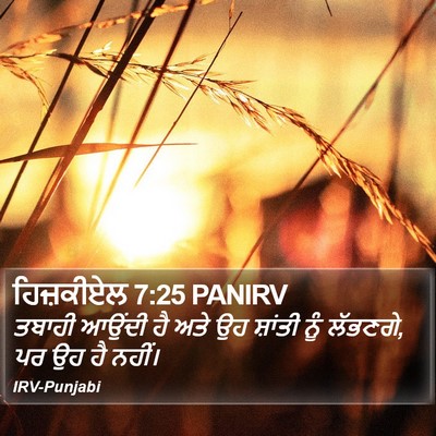 ਹਿਜ਼ਕੀਏਲ 7:25 PANIRV Bible Verse Image