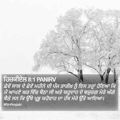 ਹਿਜ਼ਕੀਏਲ 8:1 PANIRV Bible Verse Image