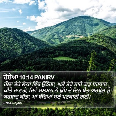 ਹੋਸ਼ੇਆ 10:14 PANIRV Bible Verse Image