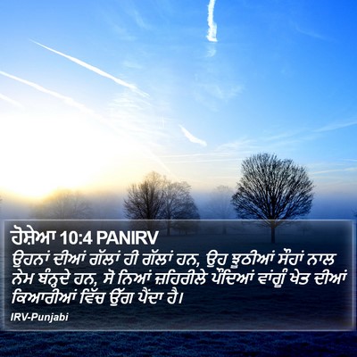 ਹੋਸ਼ੇਆ 10:4 PANIRV Bible Verse Image