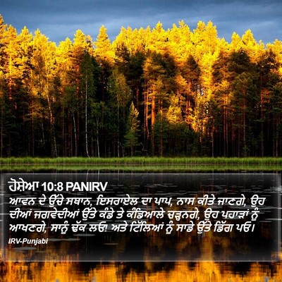 ਹੋਸ਼ੇਆ 10:8 PANIRV Bible Verse Image