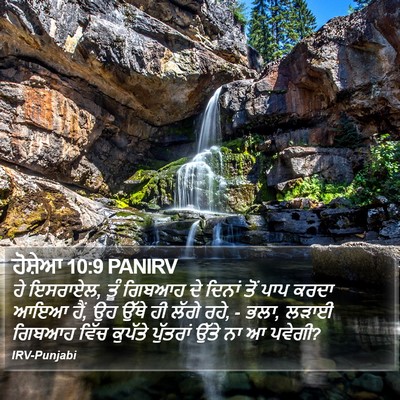 ਹੋਸ਼ੇਆ 10:9 PANIRV Bible Verse Image