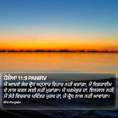 ਹੋਸ਼ੇਆ 11:9 PANIRV Bible Verse Image