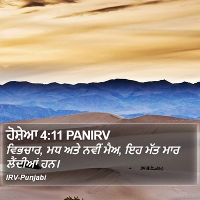 ਹੋਸ਼ੇਆ 4:11 PANIRV Bible Verse Image