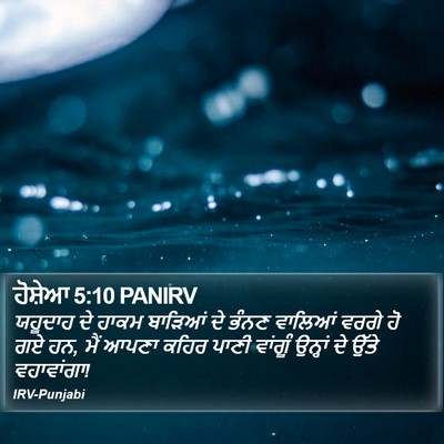 ਹੋਸ਼ੇਆ 5:10 PANIRV Bible Verse Image